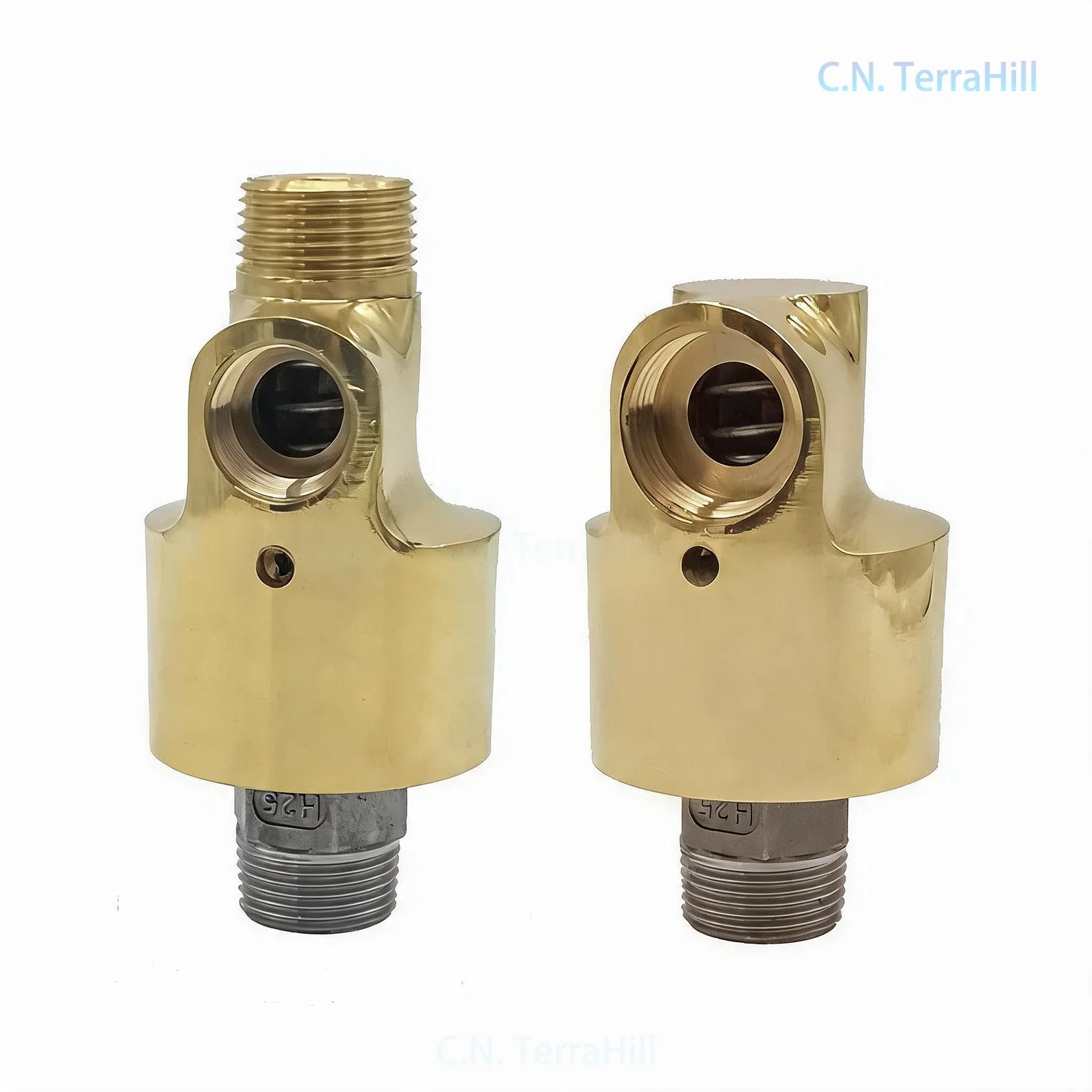 H Type Rotary Joint HD Copper Rotary Joint for Water Air Oil 1/2 to 2 Inch
