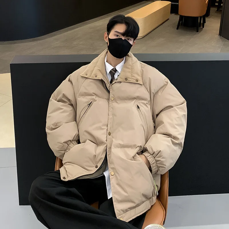 

Men's Jacket Fashion Cotton Parka Coat Autumn Winter Cotton Padded Jacket Winter Korean Fashion Streetwear Casual Clothing