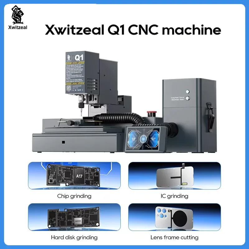 

Xwitzeal® Q1 CNC Mobile Phone Chip Grinding Machine for iPhone/Android Precisio Polishing Motherboard PCB CPU Touch IC etc