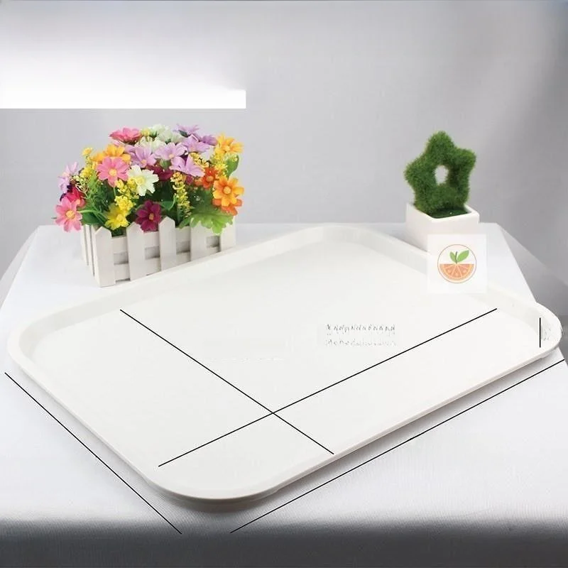 

Большой прямоугольный пластиковый поднос PP8 дюймов для еды на вынос, ресторанов, домашнего использования, столовые приборы, поднос для еды для взрослых