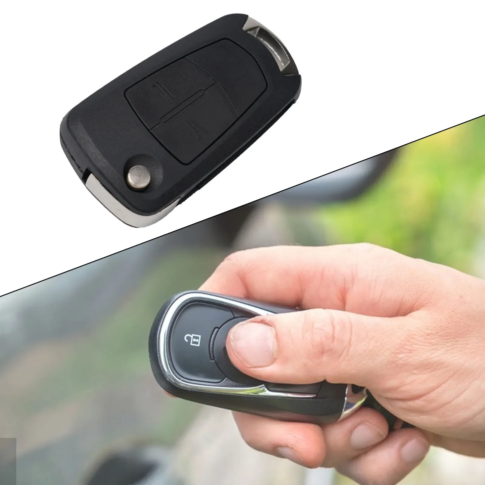 รถ 2 ปุ่มรีโมท Flip Key Fob สําหรับ Opel Corsa D Zafira B Astra H Tigra 2 ปุ่ม Remote Key กรณี