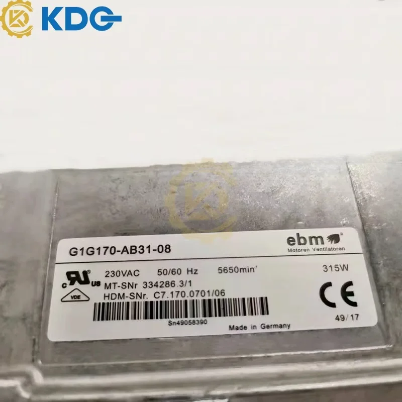 

Offset Printing Machinery Spare Parts Original Blower C7.170.0701 for Heidelberg Printing Accessories Blower EBM G1g170-AB31-08