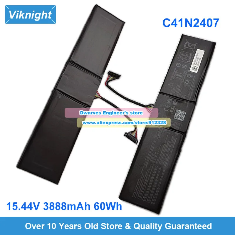 C41N2406 C41N2407 Genuine Battery 15.6V 60Wh 80Wh for ROG Xbox Ally X RC73X/Y RC73 RC73YA Gaming Handheld PC Battery