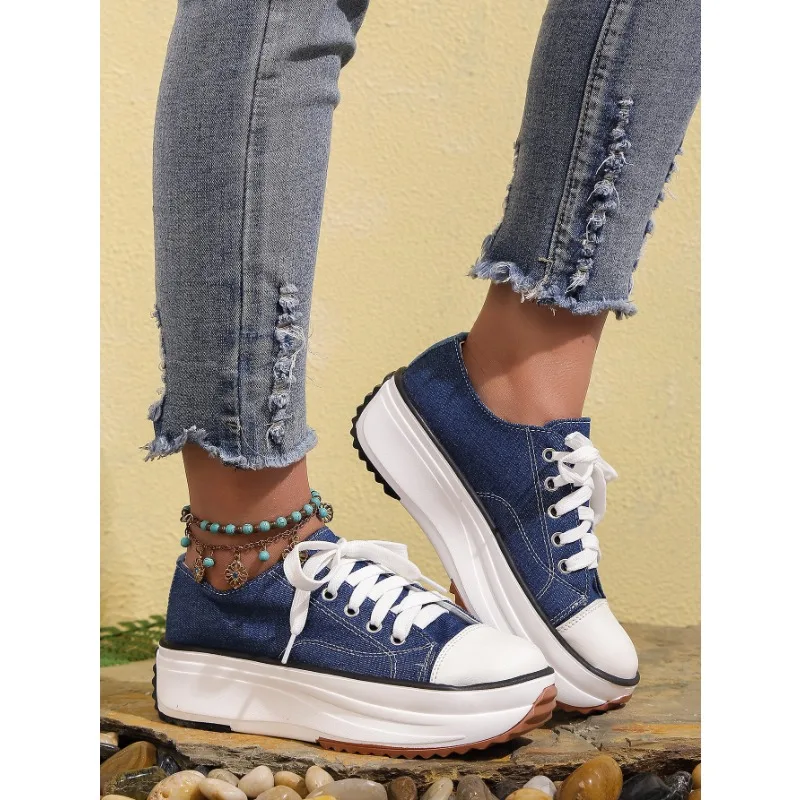 yellow pink blue Women Canvas Sneakers Women Casual Shoes Women Sneakers Shoes Flat Lace-Up Zapatillas Mujer Chaussure Femme 42