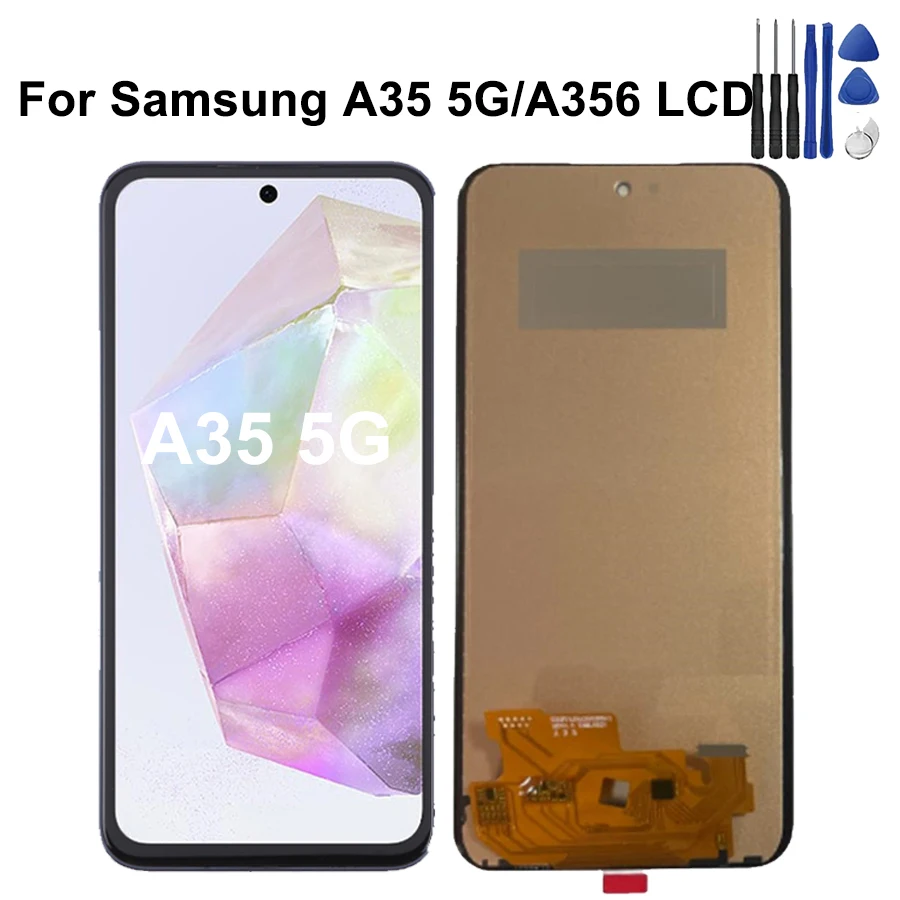 incell For Samsung A35 5G LCD Display With Touch Screen Digitizer Assembly For Samsung A356 Screen With Frame Replacement