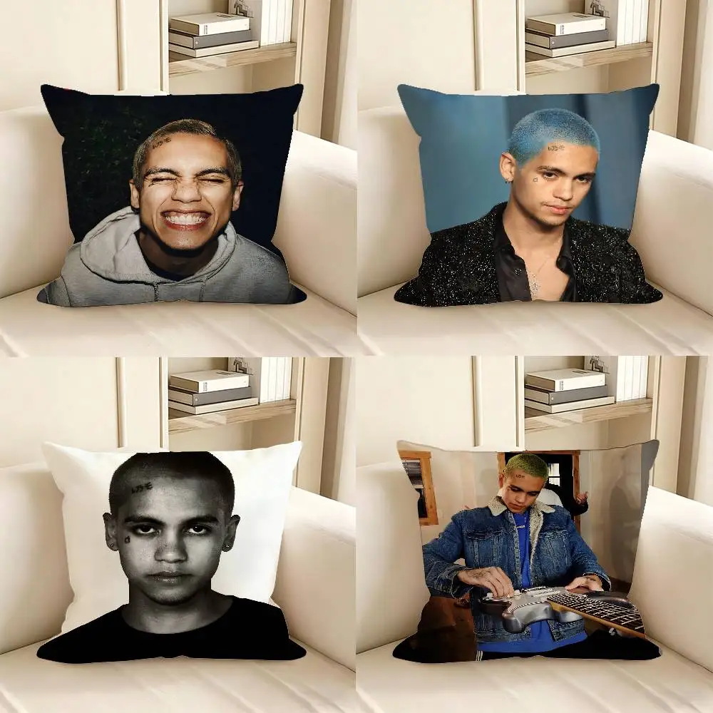 1pc Singer Star D-Dominic Fike Pillow Case Fashion Square Pillowcase Bedroom Sofa Room Ins Decoration Leisure