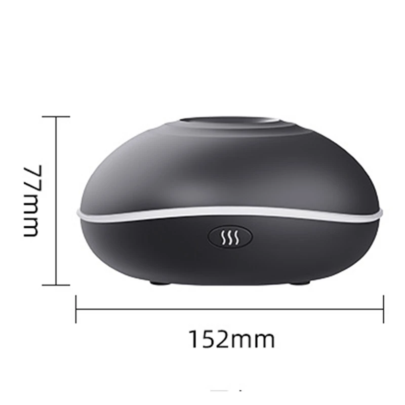 Humidifier Mist Type Mini Air 3D Simulation Flame Humidifier Can Add Aromatherapy USB Plug-In Durable Easy To Use White