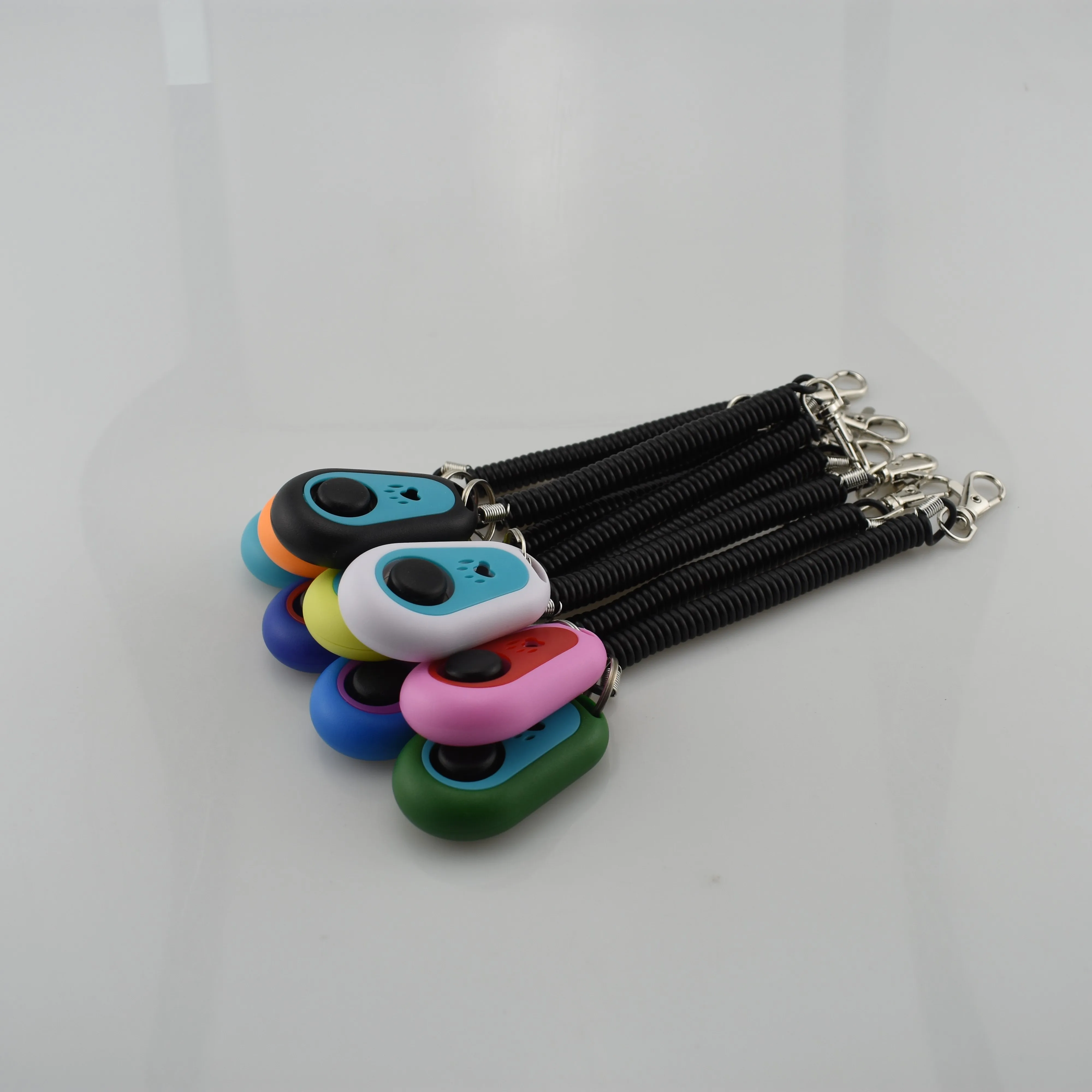 جهاز نقر لتدريب الحيوانات الأليفة، صوت عالي الألوان مع سوار معصم أسود #4