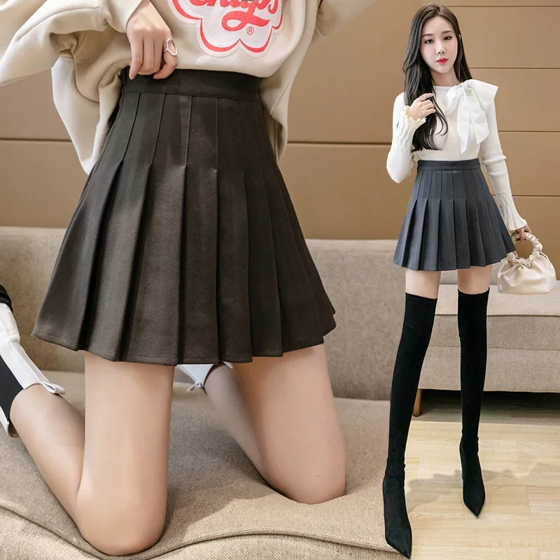 2024 New Casual White Women Pleated Skirts Summer High Waist Zipper Girls Dancing Mini Skirt Black Fashion Student A Line Skirts