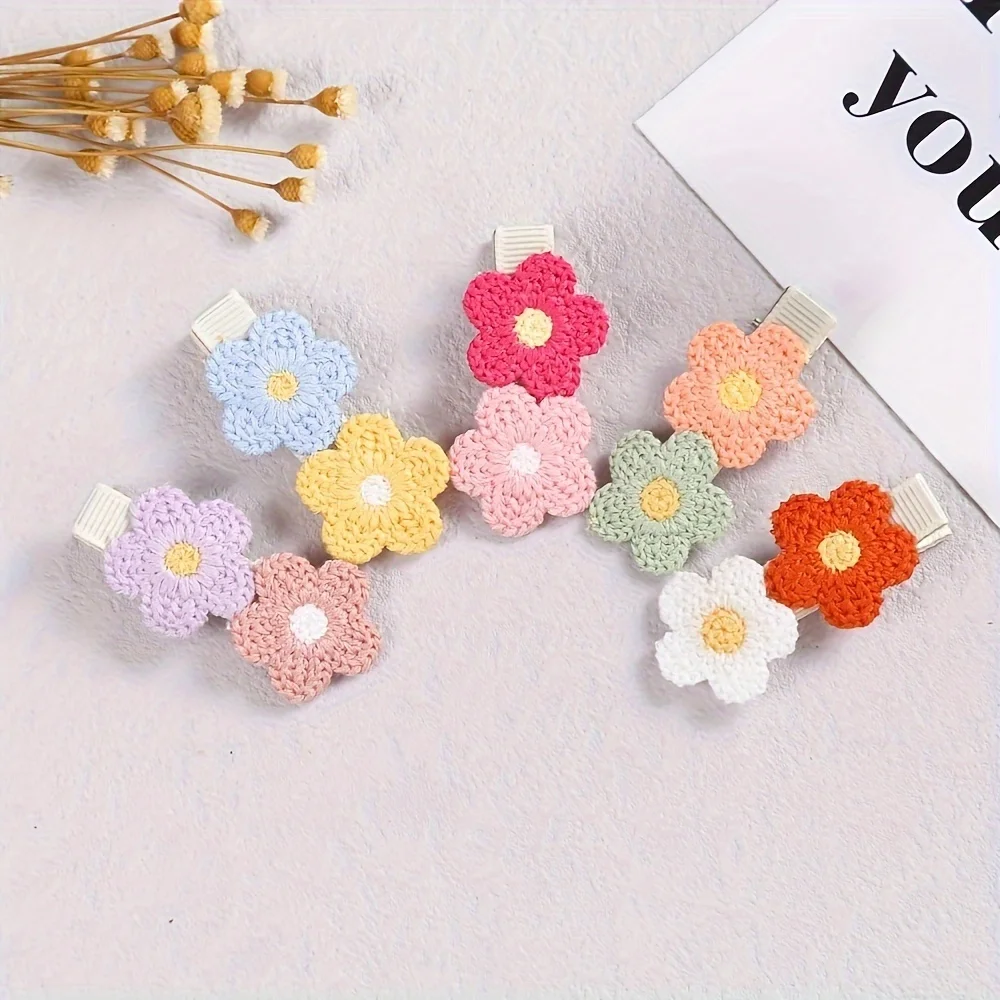 5pcs Set of Cute Hair Clips, Fresh and Elegant Daisy Hair Accessories for Girls, Photography Props
