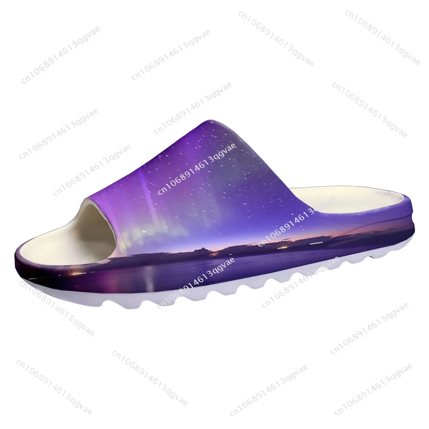 

Northern Lights Soft Sole Sllipers Home Clogs Step on Water Shoes Mens Womens Teenager Bathroom Beach Customize on Shit Sandals