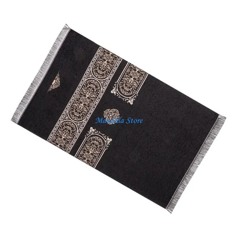 

U2JC Arabic Prayer Mat Tassels Prayer Rugs Muslims Pilgrimages Blanket Home Kneeling