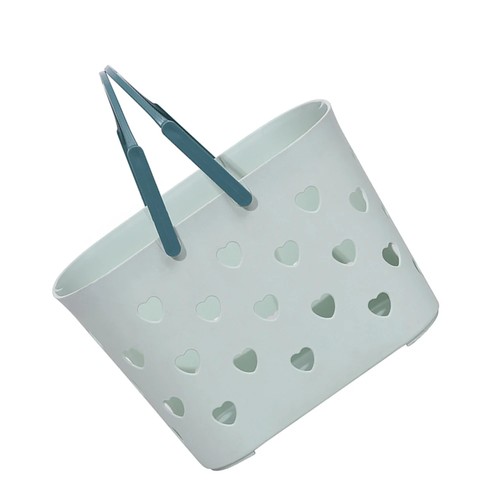 

Love Bathing Basket Storage Container Plastic Portable H held Shower Hollow Friendly No Odor Sturdy Placement