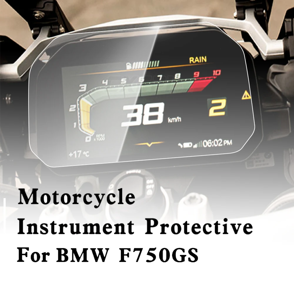 Motorcycle Transparent Crystal TPU Cluster Scratch Film Speedometer Screen Protector For F750GS F850GS R1200GS R1250GS 18-19