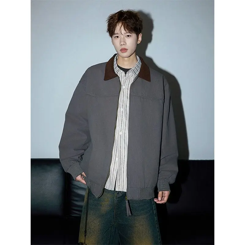 

Bomber Jackets Womens Jacket Techwear Autumn Denim Distressed Snap-Button Cropped Urban Streetwears Hipster Artistic Sashes Warm