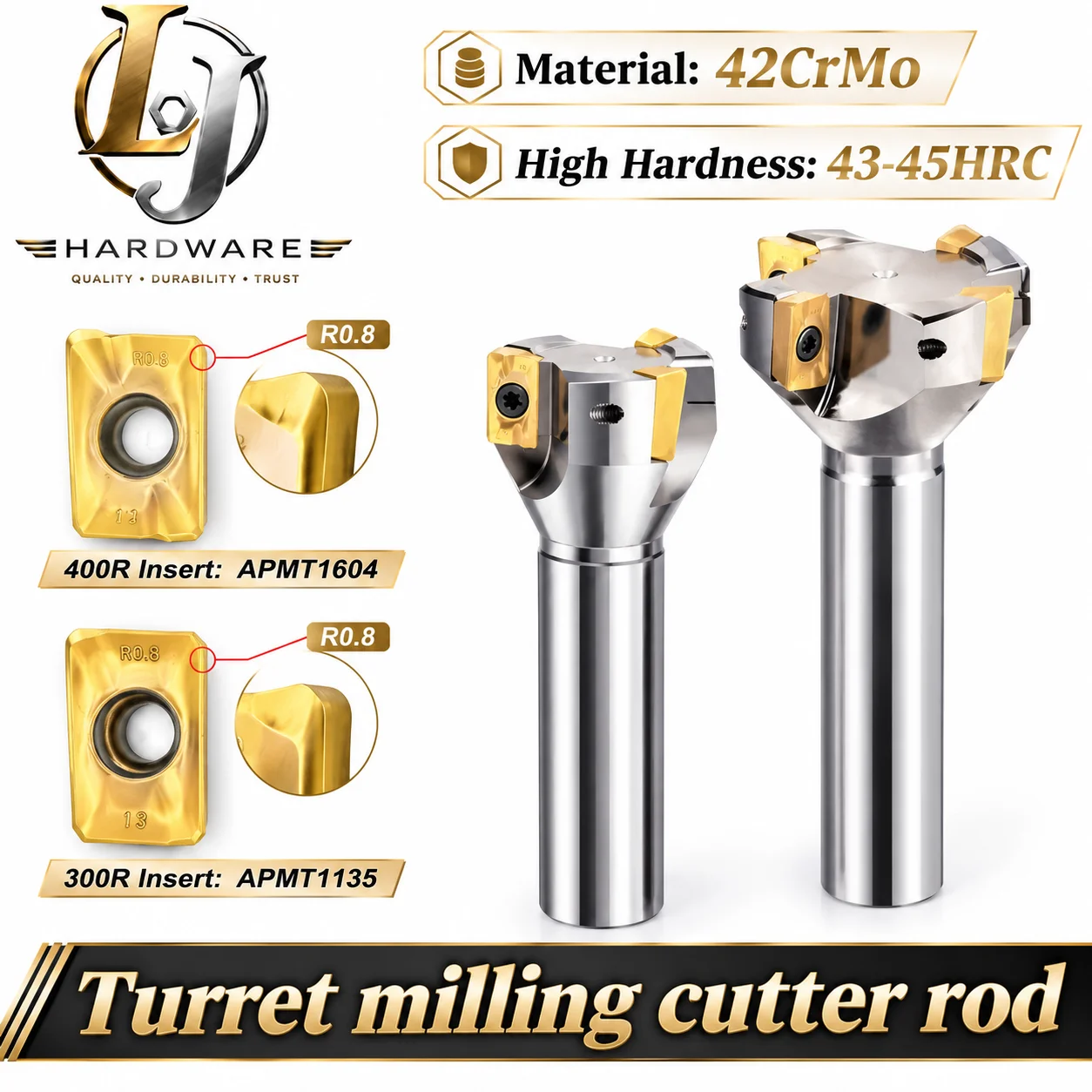 BAP300R 400R C20 One Piece Right Angle R0.8 Straight Shank Planar Fly Cutter  CNC Milling Machining Center Turret