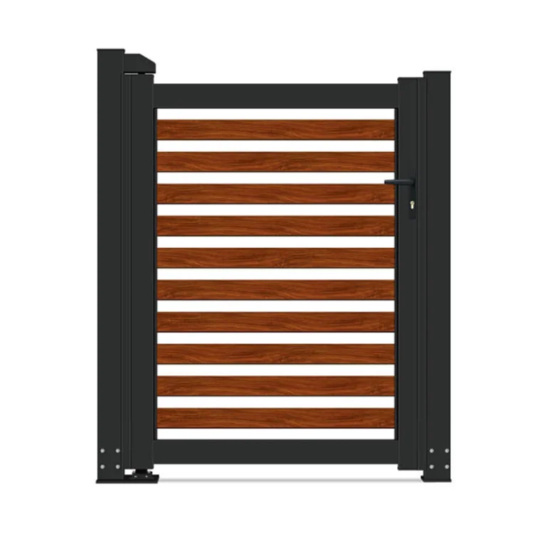 Customization Modern Steel Garden Gate Rustproof Iron Gate for Courtyard with Secure Locking Wrought Iron Gates