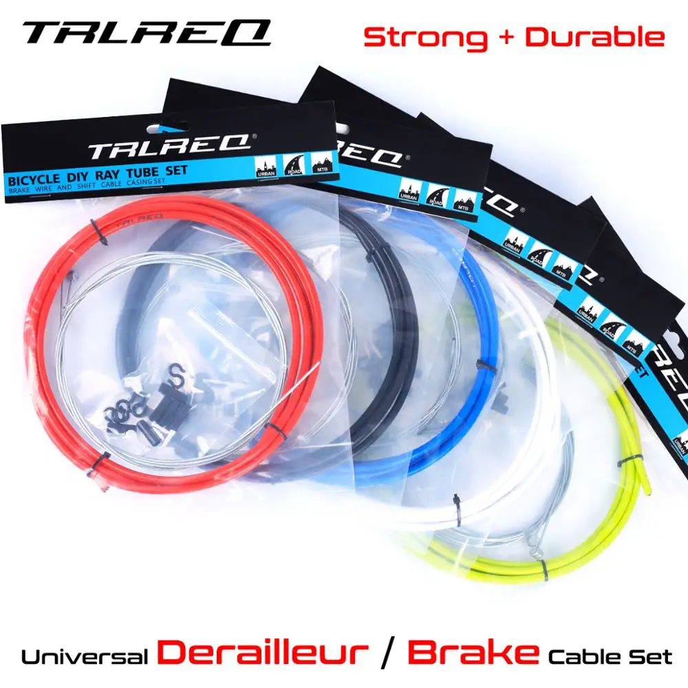 MTB Bike Universal Brake Cable and Housing Sets Road Bicycle Shift Gear Derailleur Brake Kits Wire Tube Line Hose 5 Colors