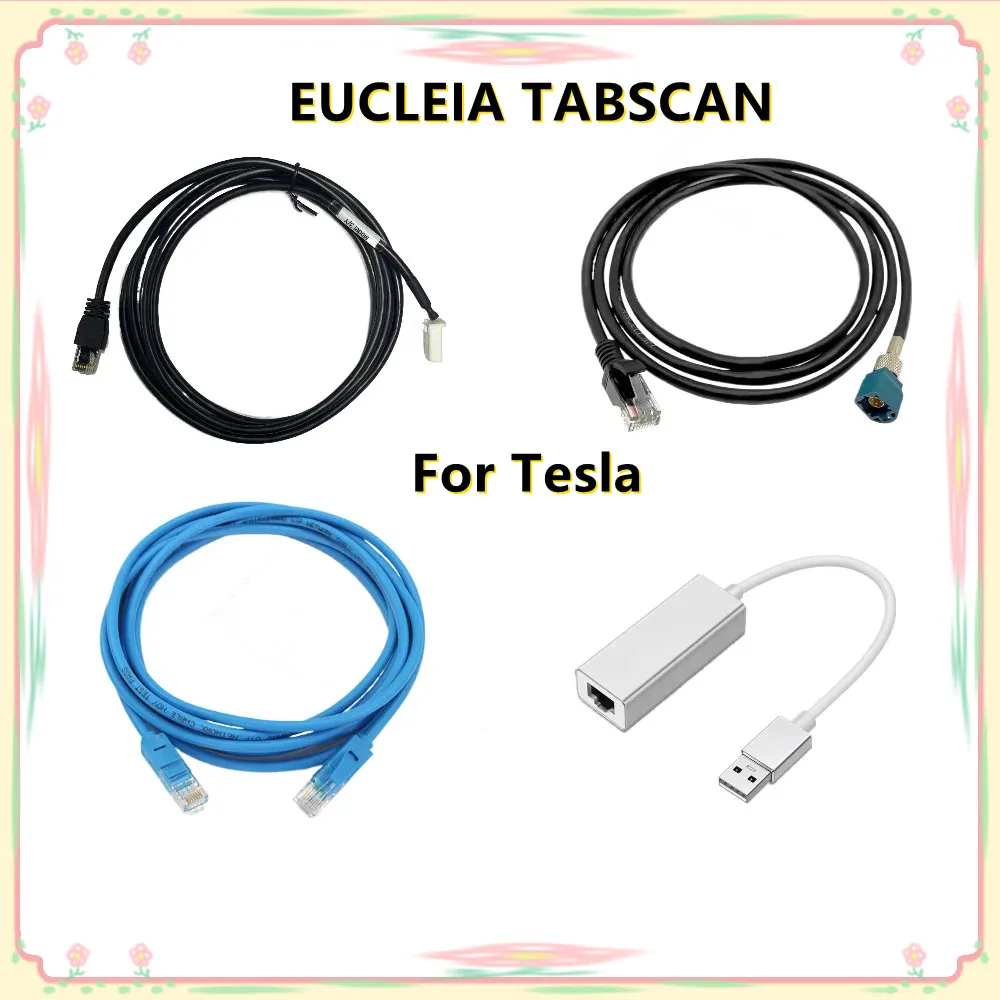 

EUCLEIA TABSCAN for Tesla Diagnostic Tools and Programming OBDII Car Scanner Cable