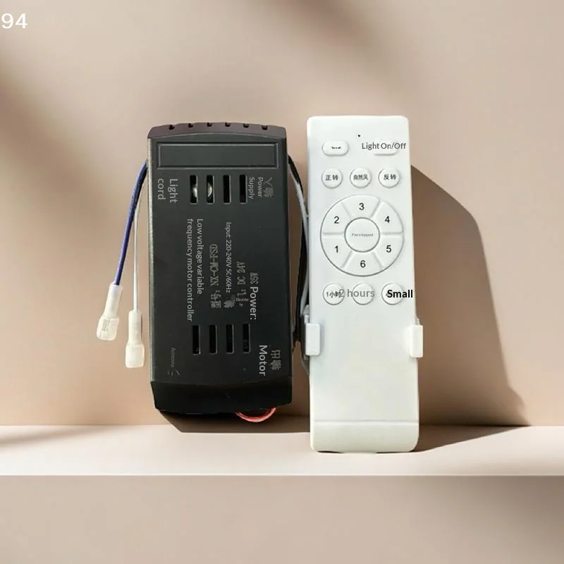 1Set Remote Control With Receiver 6 Speed + Timing Low Voltage Frequency Conversion Ceiling Fan Remote Control Receiver