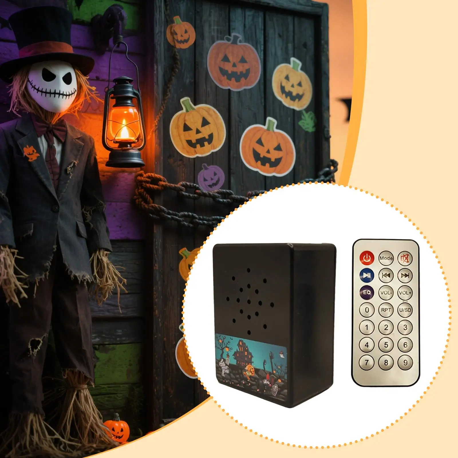 

Halloween Sound Player Speaker Portable,Gadget Funny Sound Machine Screaming Speaker,Horror Tricky Scary Sound Loudspeaker