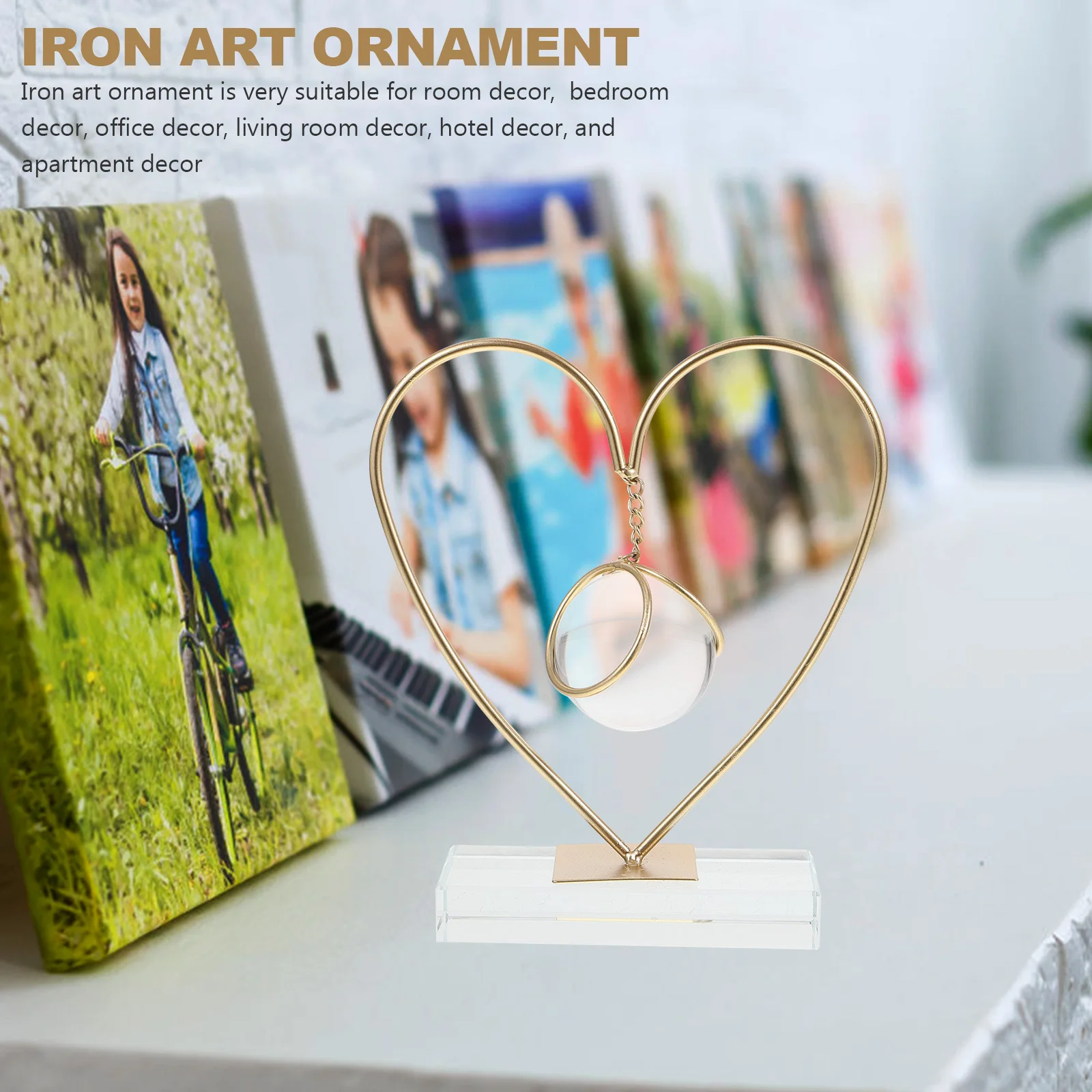 

Iron Art Ornament Artistic Home Table Decoration Desk Ornament Living Room Office Metal Craft Decor Accent Iron Art Adorn