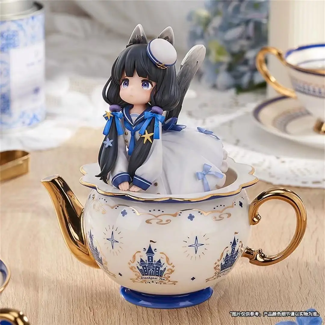 

Spot RIBOSE Ribose Tea Party Cat Shadow Mage Tea Pot Cat Cow Cat PVC Anime Figure Collection Model Dolls Child Toys desktop Gift