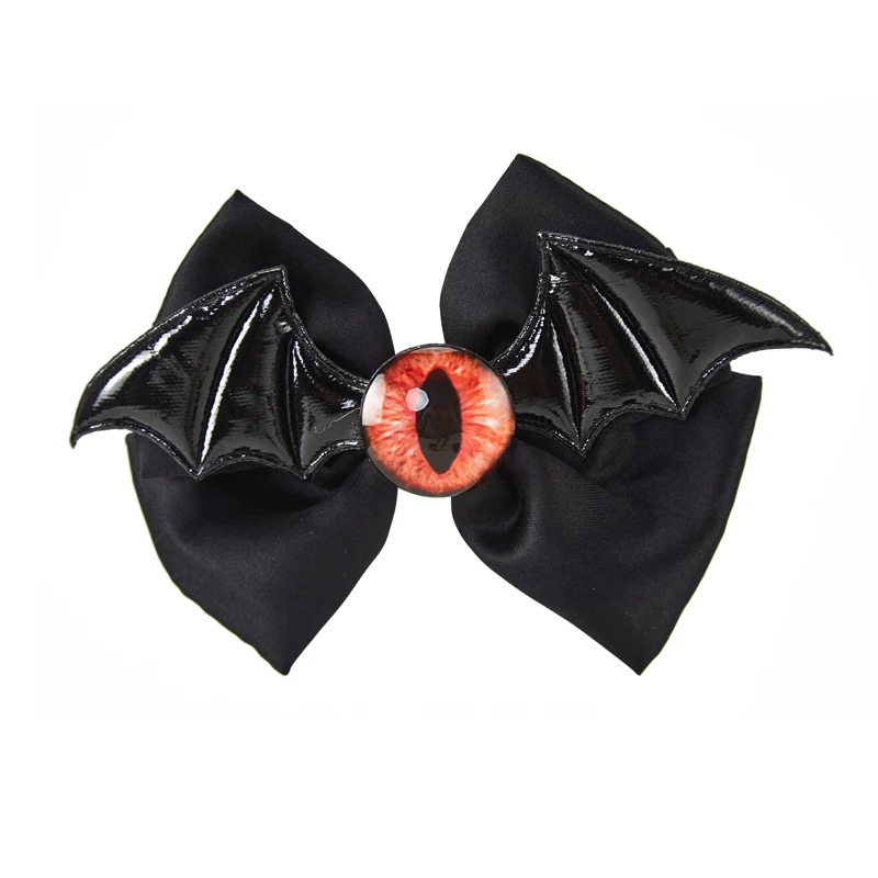 2pcs/Set Lolita Gothic Evil Eyes Hair Clips Girls Kwaii Barrettes Vintage Retro Bat Wings Hairpins Cute Hair Accessories