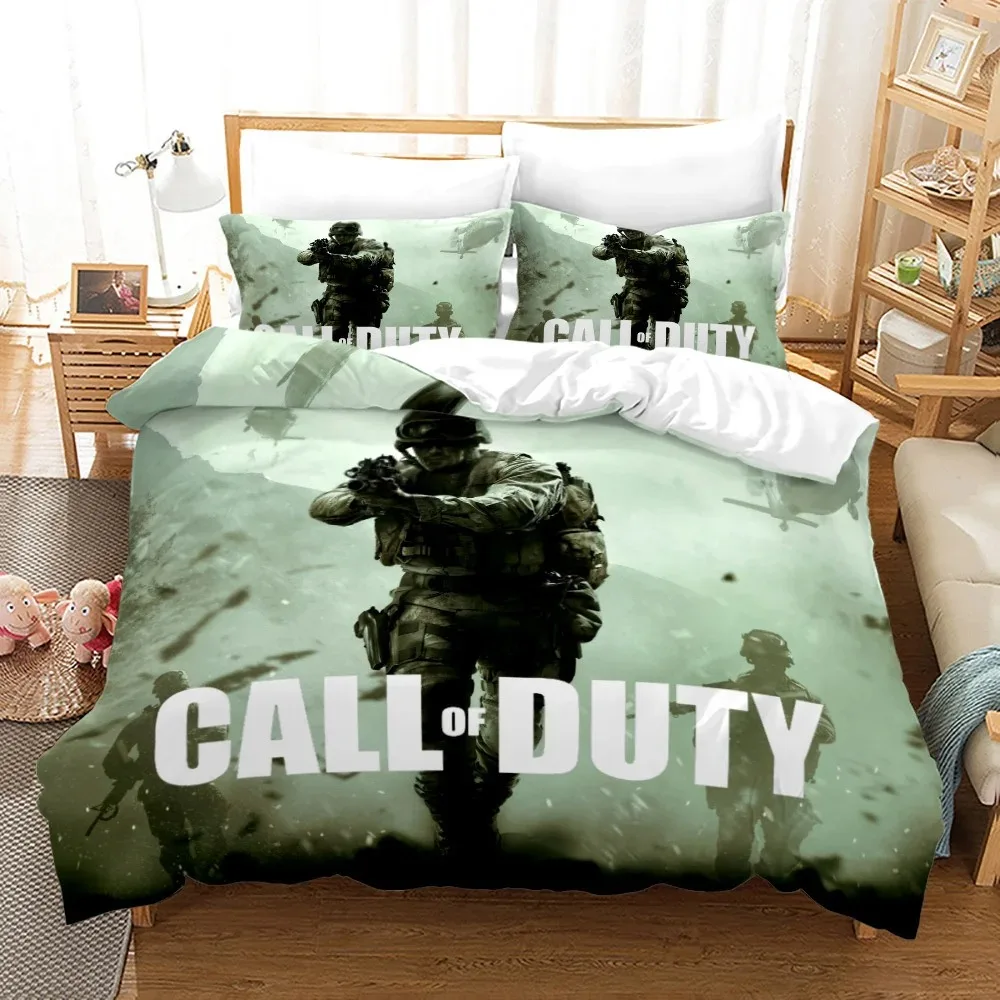 Call Of Duty Warzone Bedding Set Single Twin Full Queen King Size Game Bed Set Aldult Boys Bedroom Duvetcover Sets 3D Print 020