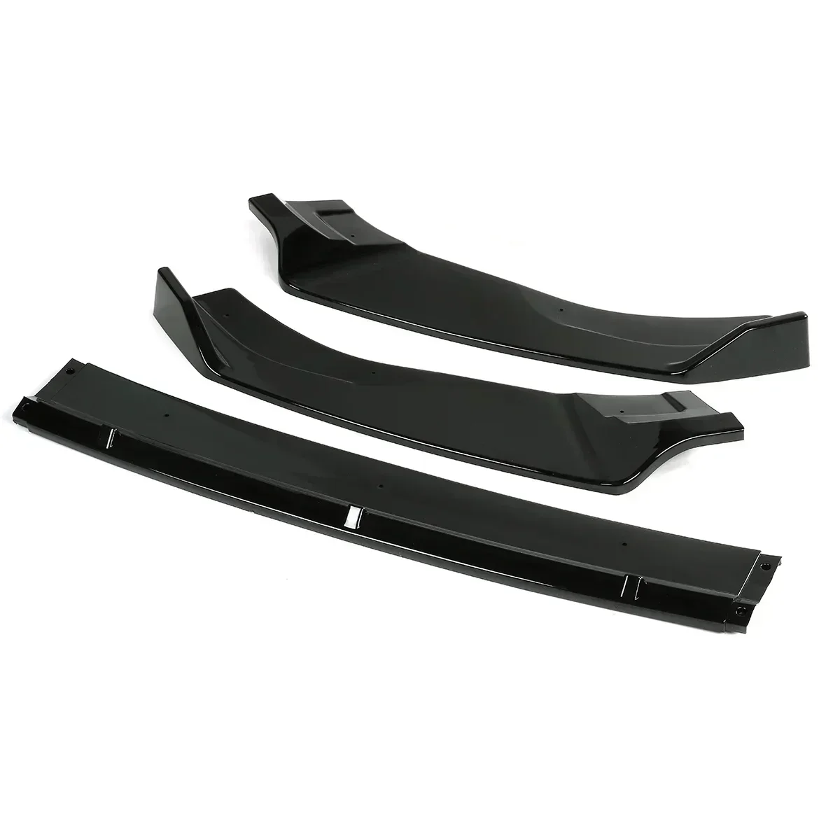 Para VW Golf 7 7,5 MK7 MK7.5 GTI GTD R-Line 2012-2020 Kit de carrocería de alerón de labio divisor de parachoques delantero de coche para Volkswagen negro brillante