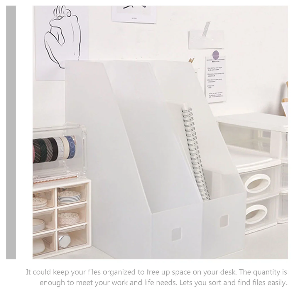 Documents File Storage Box Organizer Folder Plastic Rack Shelf Filing Cabinet Folders