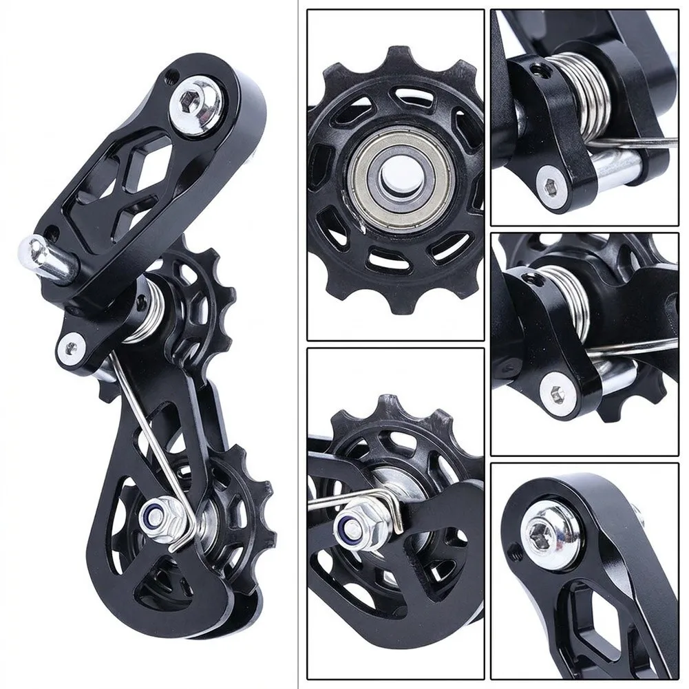 1pc Adjustable Bike Chain Tensioner Converts 8-12 Speed To Single Speed Aluminum Anti-Drop Link System Bike Accessories