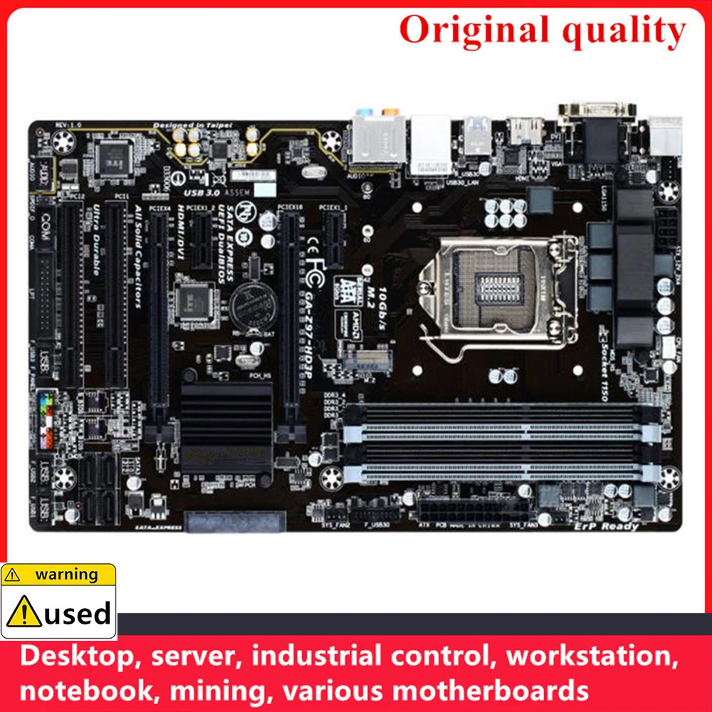 

For GA-Z97-HD3P Z97-HD3P Motherboards LGA 1150 DDR3 32GB ATX Intel Z97 Overclocking Desktop Mainboard SATA III USB3.0