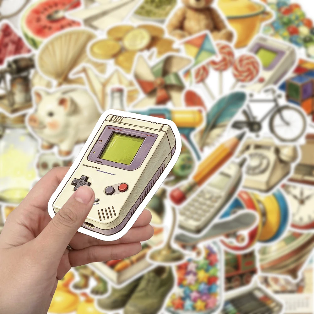 50PCS Creative Childhood Small Item Stickers Exquisite DIY Phone Cases, Water Cups, Notebook Personalized Decorative Stickers