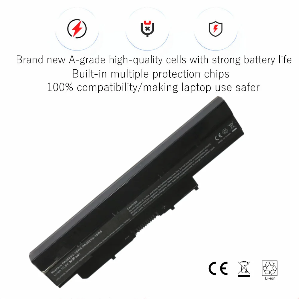 Laptop battery pa3820u-1brs PA3821U PABAS231 PABAS232 for Toshiba Satellite T210D T235 T230 Mini NB500 NB520-10R NB505 Series