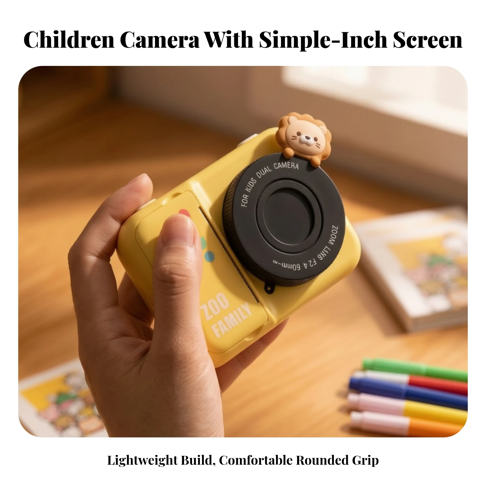 Digital Camera with Screen and Built in Thermal Printing for Kid Creative Photo Projects with Carrying Case view 4