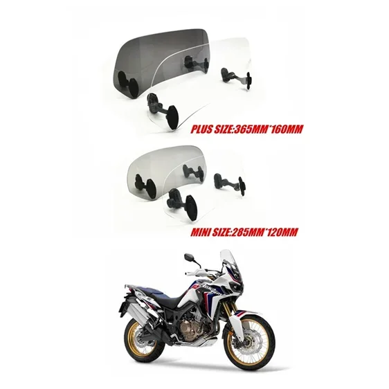 Déflecteur d'air réglable pour pare-brise, déflecteur d'air pour Honda CRF1000L Africa Twin, NCSexecute X, NCSexecute X, CB500X, NC700S, DCT tosen, Spomicrophone pour pare-brise, MOTO