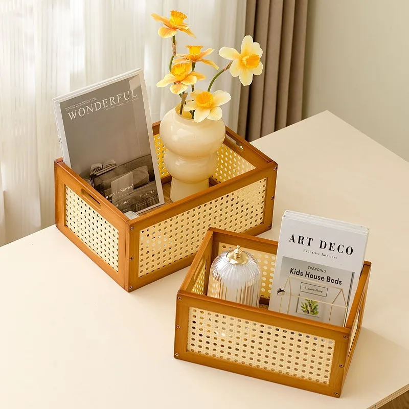 

Multi-Purpose Desktop Organizer Bin for Toys, Books, Snacks & Cosmetics, Versatile Household Storage Container for Desk Tidying