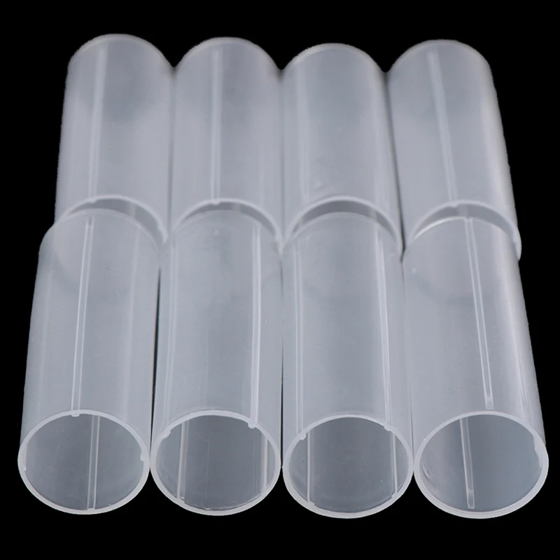 8Pcs 6cm plastic 18650 battery holder tube for flashlight torch lamp light