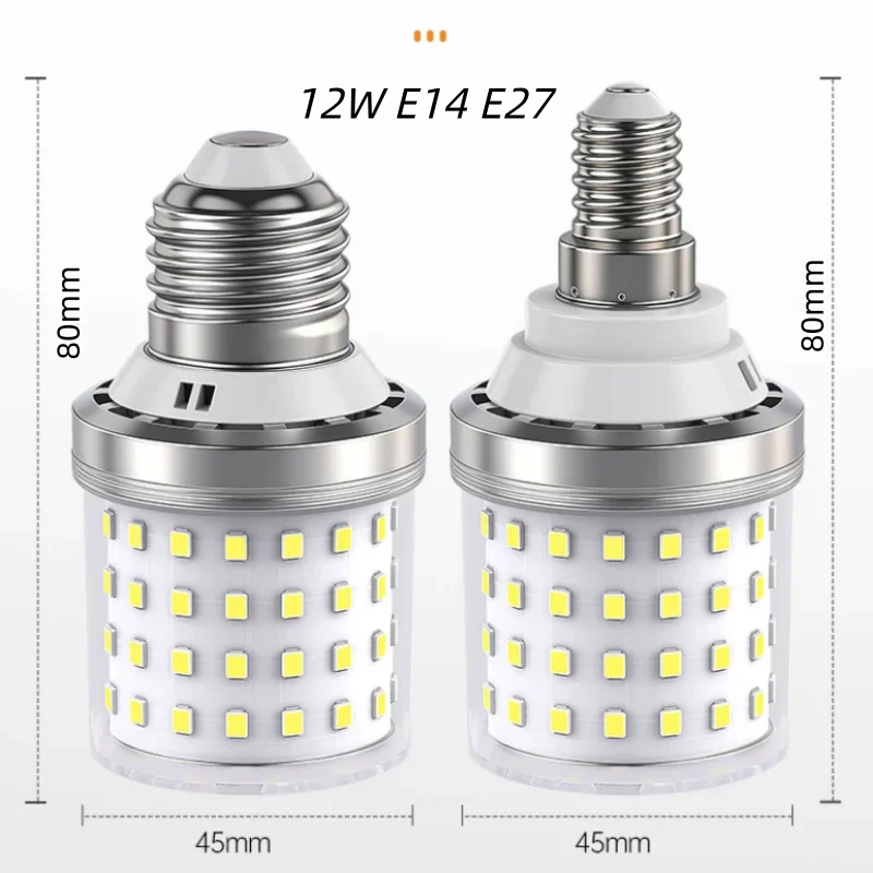 10pcs/lots LED Corn Lamp E27 E14 12W 20W 24W 220V 110V Strong Light 3000K 4000K 6000K Lamp Holder Home Emergency Lighting