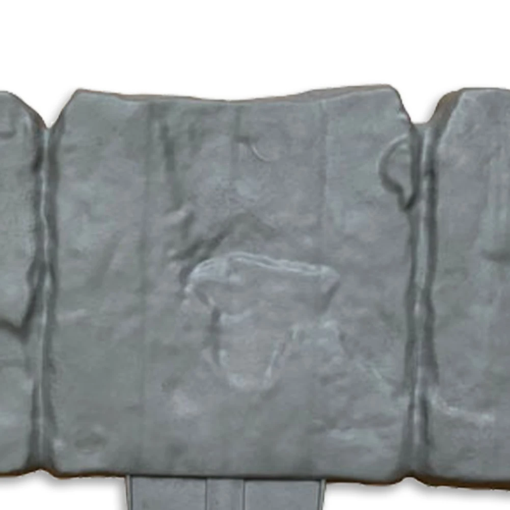 10pcs Garden Edging Set 9.84x9.06Inch Plastic Imitation Stone Brick Lightweight Easy Installation for Outdoor Patio Balcony Yard