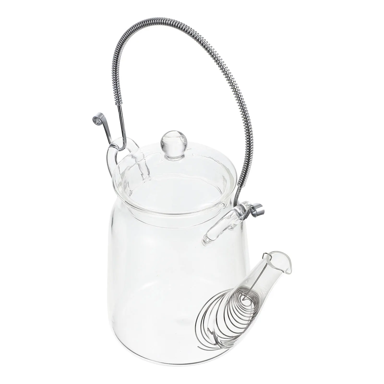 

Sturdy Transparent Glass Water Kettle Large Capacity Cooling Water Container Hot Tea Pitcher Summer Beverage Jug Clear Milk