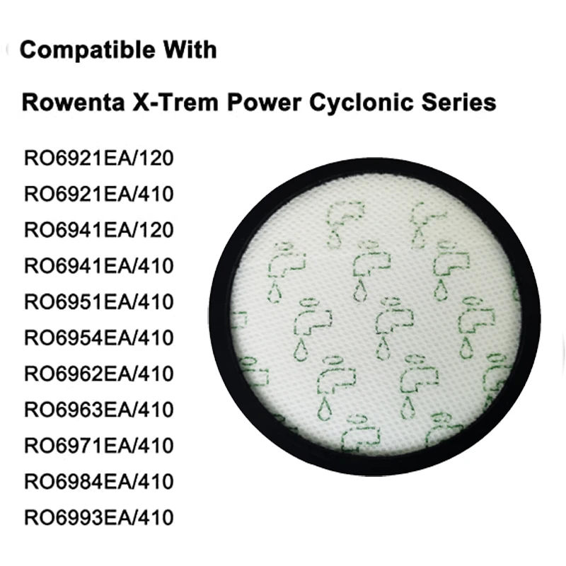 2pcs Rowenta Filter ZR006001 for X-Trem Power Cyclonic RO6921EA RO6984EA RO6941EA RO6963EA RO6971EA RO6993EA Replace accessories