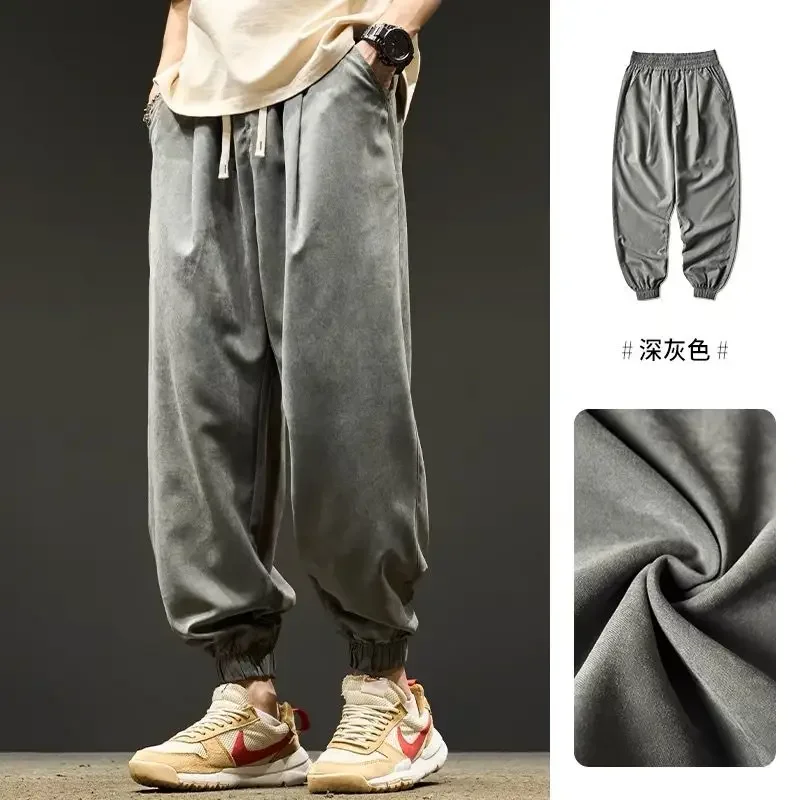 Men Baggy Pants Sweatpants Thin Trouser Summer Jogger Pant Cargo Casual Vintage Harajuku Men's Clothing Track Pants