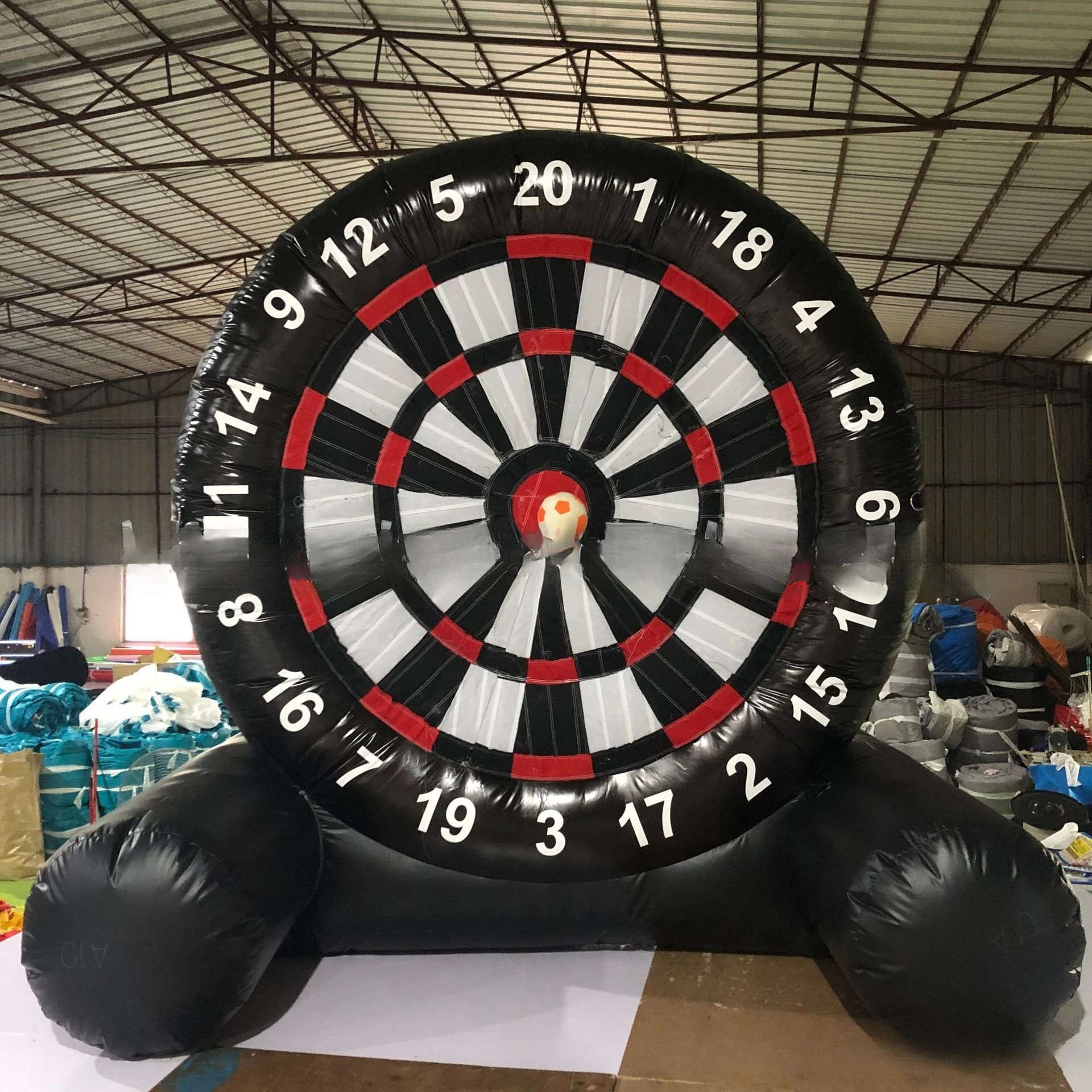 Inflatable Football Dart Board Shooting Target Velcro Paste Point Shot Interactive Fun Game Props