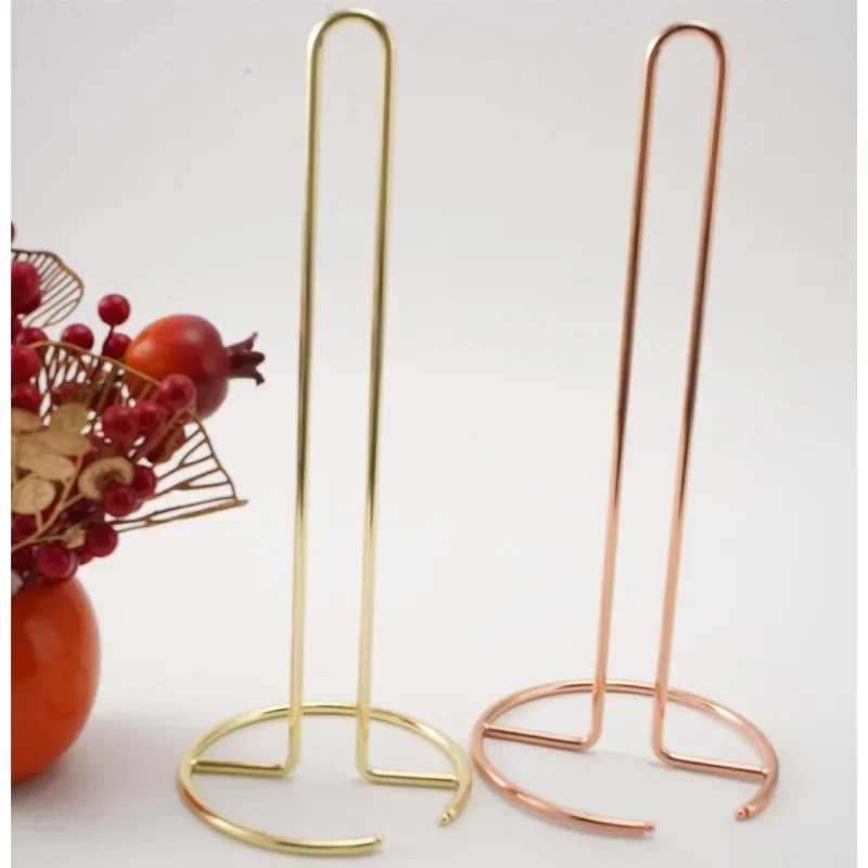 Nordic Minimalist Metal Iron Wire Tissue Holder Desktop Paper Towel Storage Rack Kitchen Bathroom Household Napkin Organizer