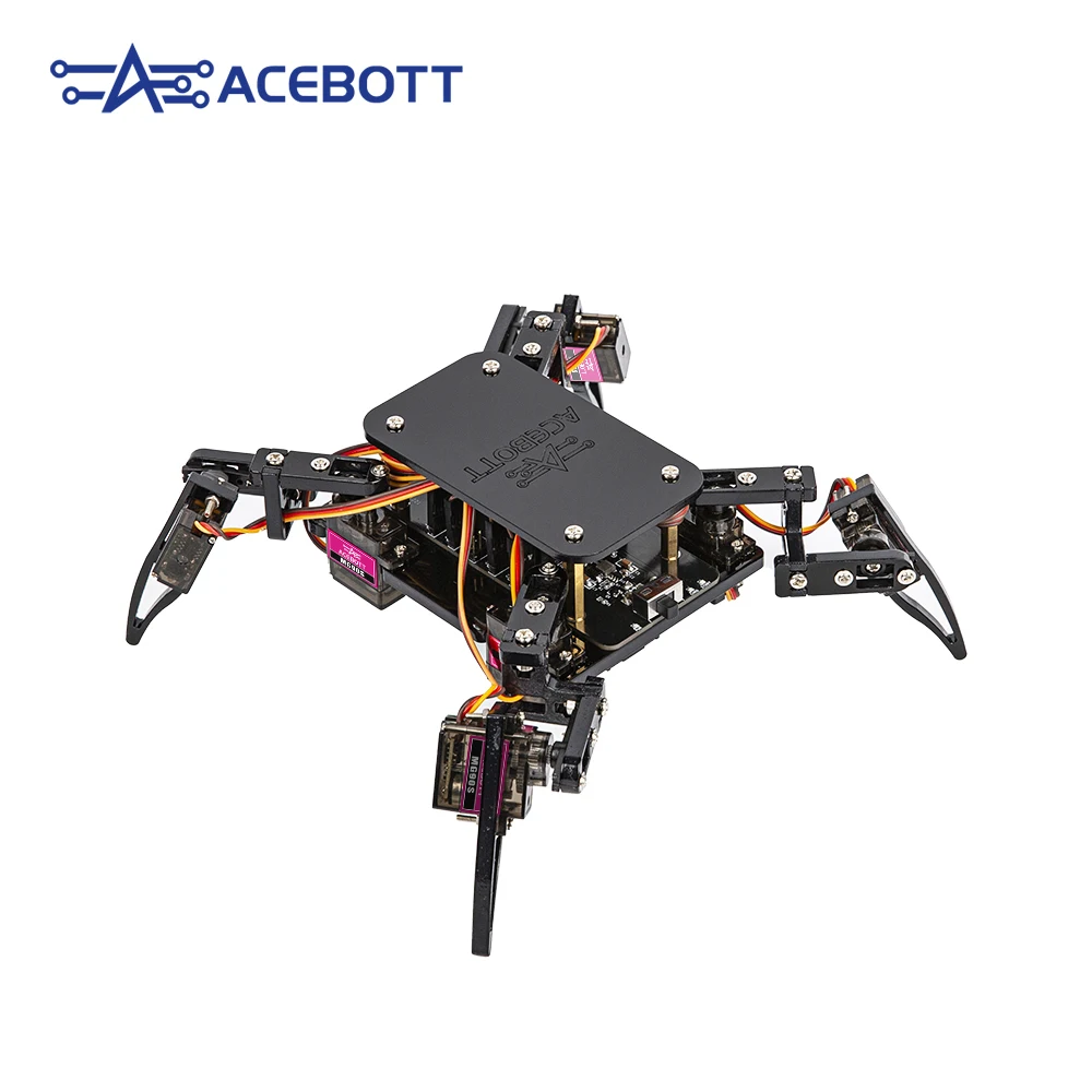 ACEBOTT ESP8266 Bionic Quadruped Spider Robot Kit App Remote Control Walking Crawling STEM Robotics Project for Arduino ESP32