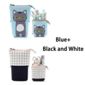 Blue-Black  White