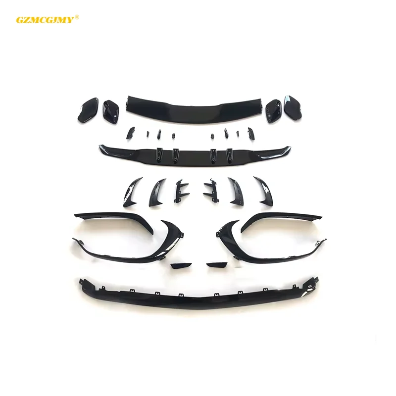 سيارة الجبهة الشفاه Canards الناشر الخلفي المفسد Pp طقم الجسم طقم الجسم لمرسيدس بنز W177 A45 2019 + تعديل ترقية تجميل #1