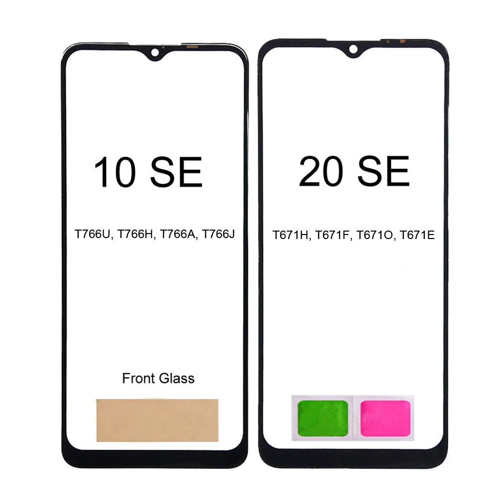 For TCL 20 SE T671H T671F T671O Touch Screen Panel For TCL 10 SE T766U T766H T766A T766J (No LCD Screen) Glass Panel Screen